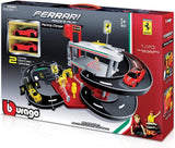 1:43 FERRARI PARKING GARAGE with car elevator & 2 cars