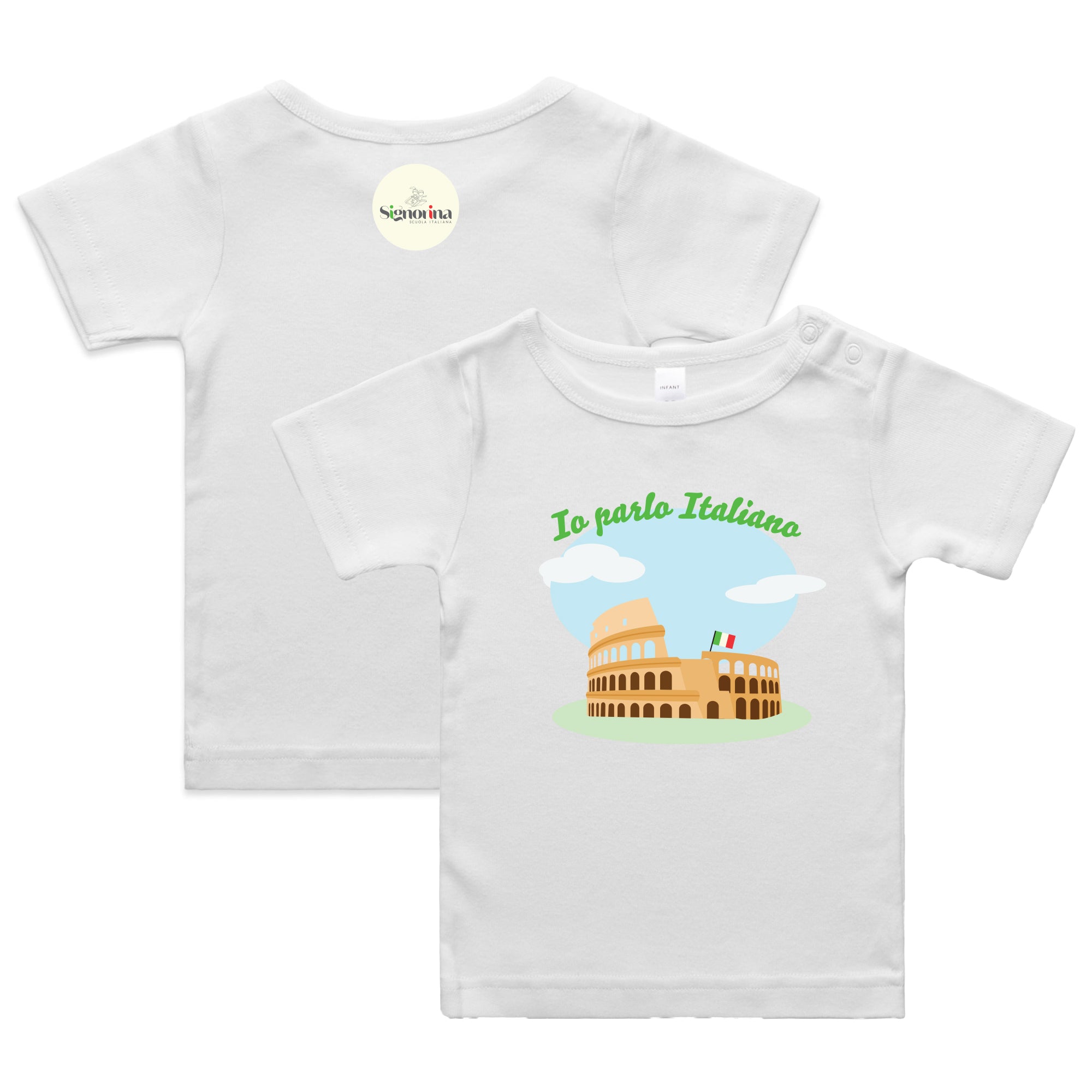 Colosseum Roma Signorina Scuola Tee