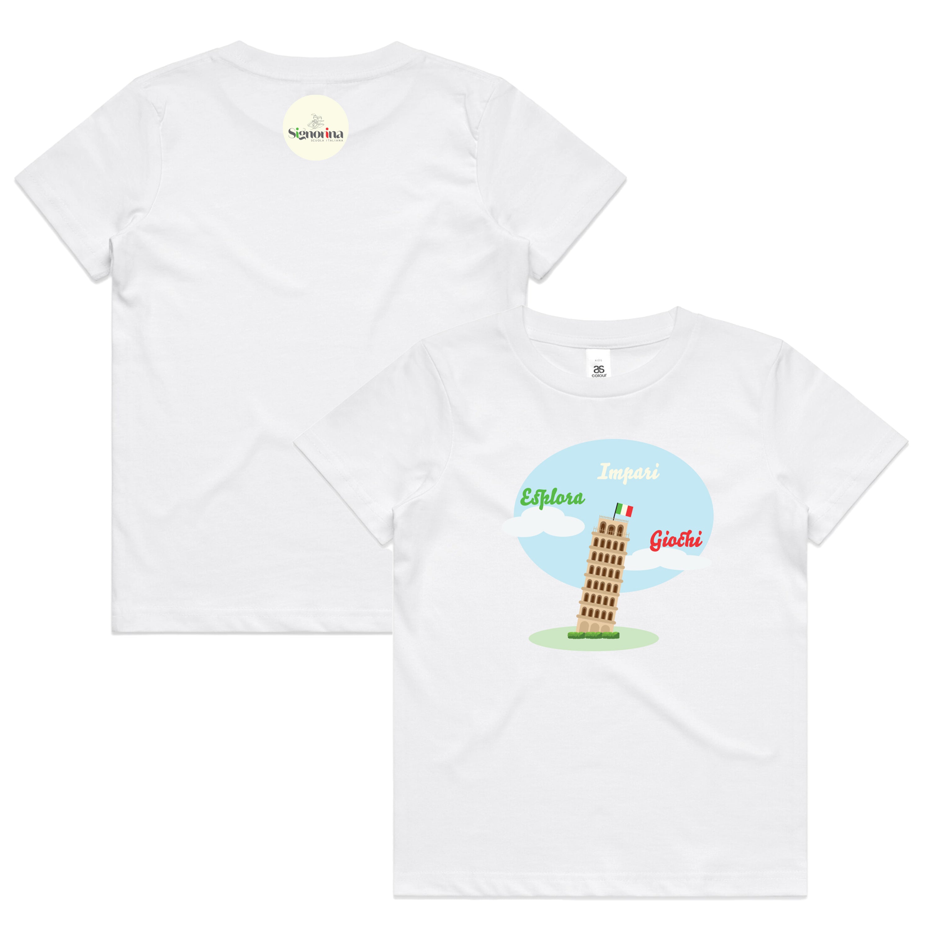 Leaning Tower Of Pisa Signorina Scuola Tee