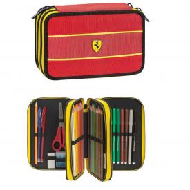 FERRARI 3 ZIP EQUIPPED CASE RED
