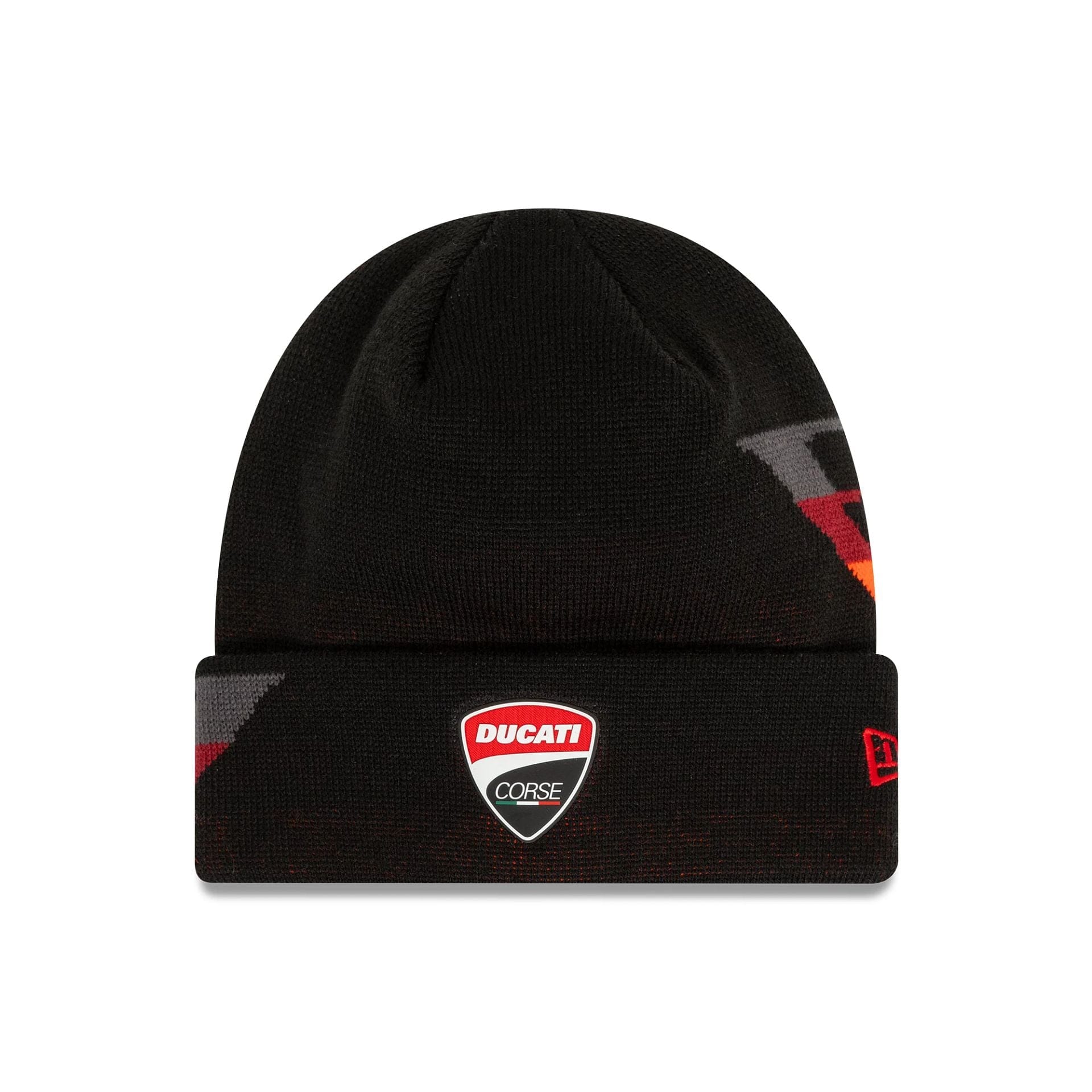 DUCATI GRADIENT SIDE CUFF BEANIE-ADULTS-BLACK-OSFM