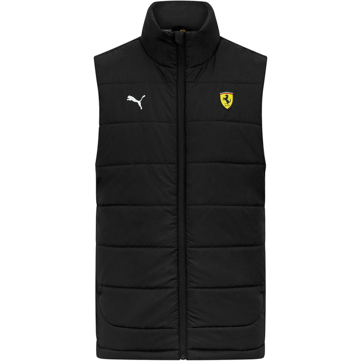 FERRARI MENS SF GILET VEST BLACK