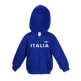 Italia Gold Fleece Baby/Kids Zip Hoodie Blue