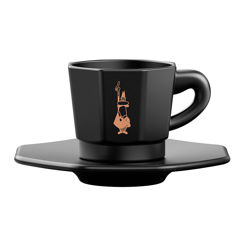 BIALETTI 8-FACES CUPS BLACK
(set 4)