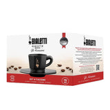 BIALETTI 8-FACES CUPS BLACK
(set 4)