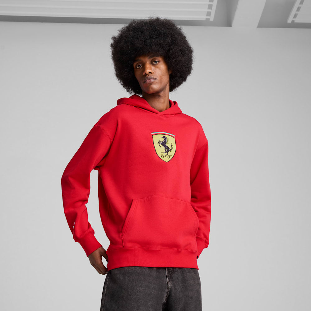 Ferrari Race Big Shield Men's Hoodie - Red