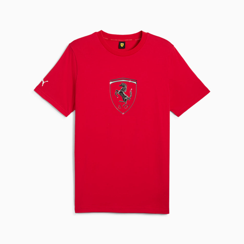 Ferrari Race Tonal Big Shield Men's Tee - Red