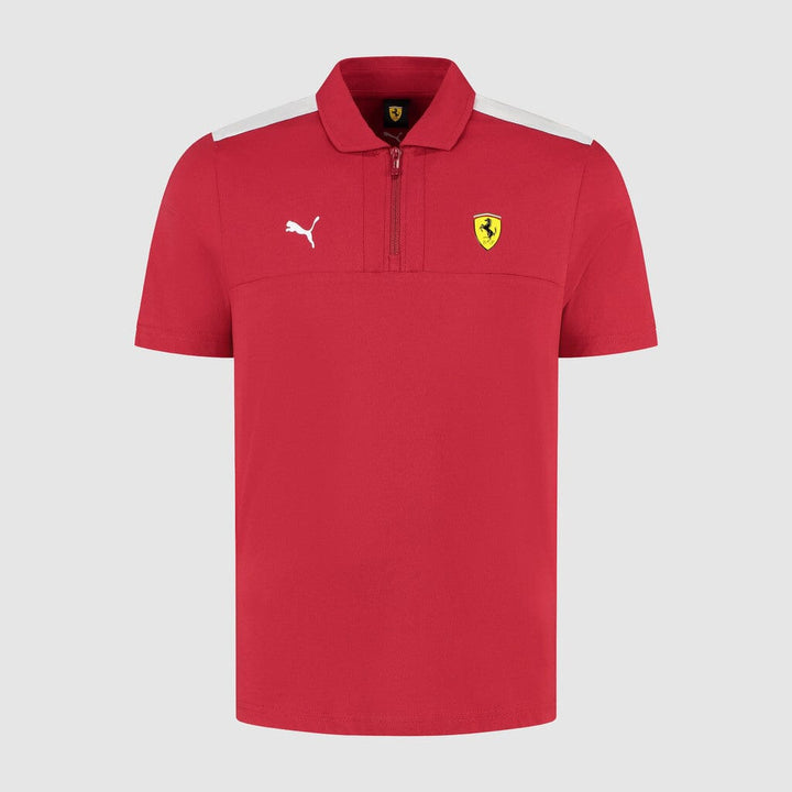FERRARI SF MENS POLO DARK CHERRY