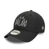 AC MILAN REFLECTIVE 9FORTY-ADULTS-BLACK-OSFM