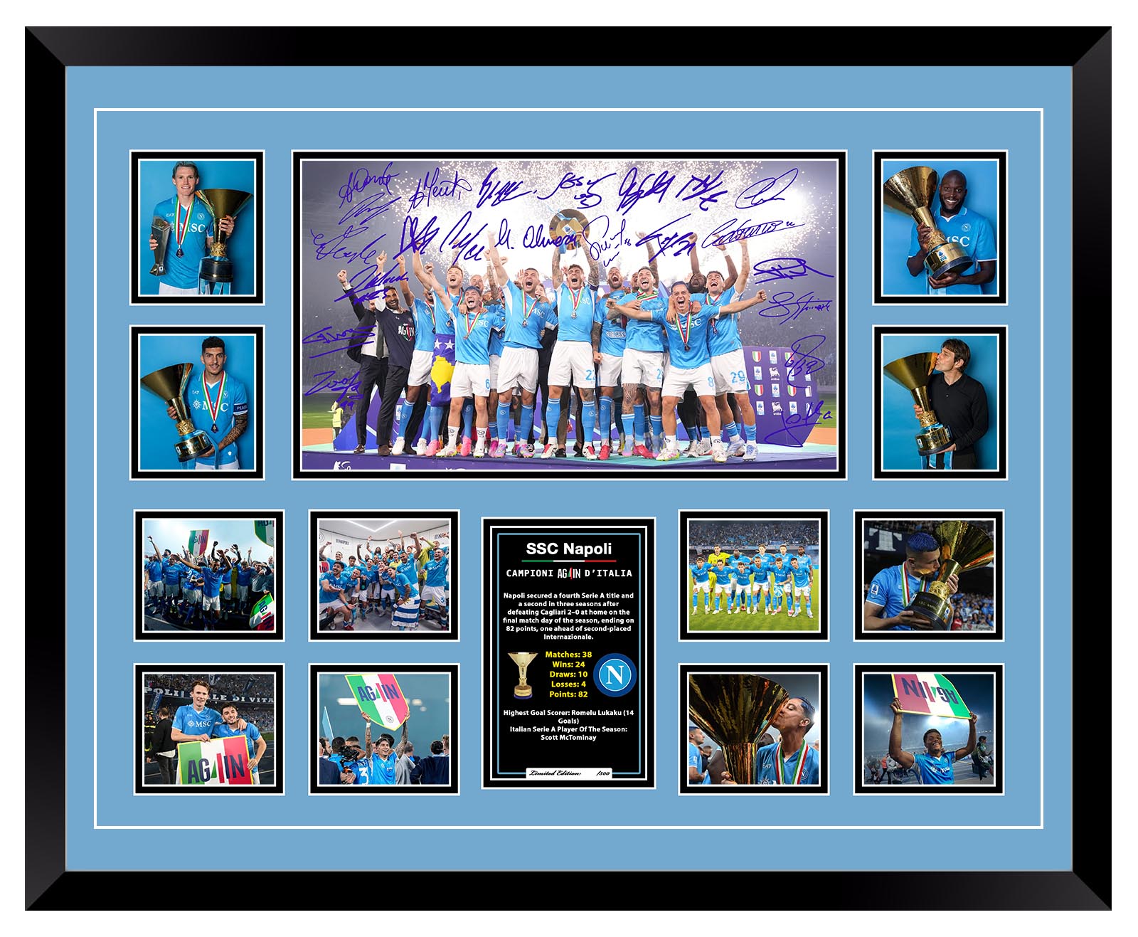 NAPOLI CAMPIONI 2045/25 LIMITED EDITION FRAME