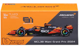 1:24 2024 F-1 McLaren MCL38 #81 Piastri in Showcase