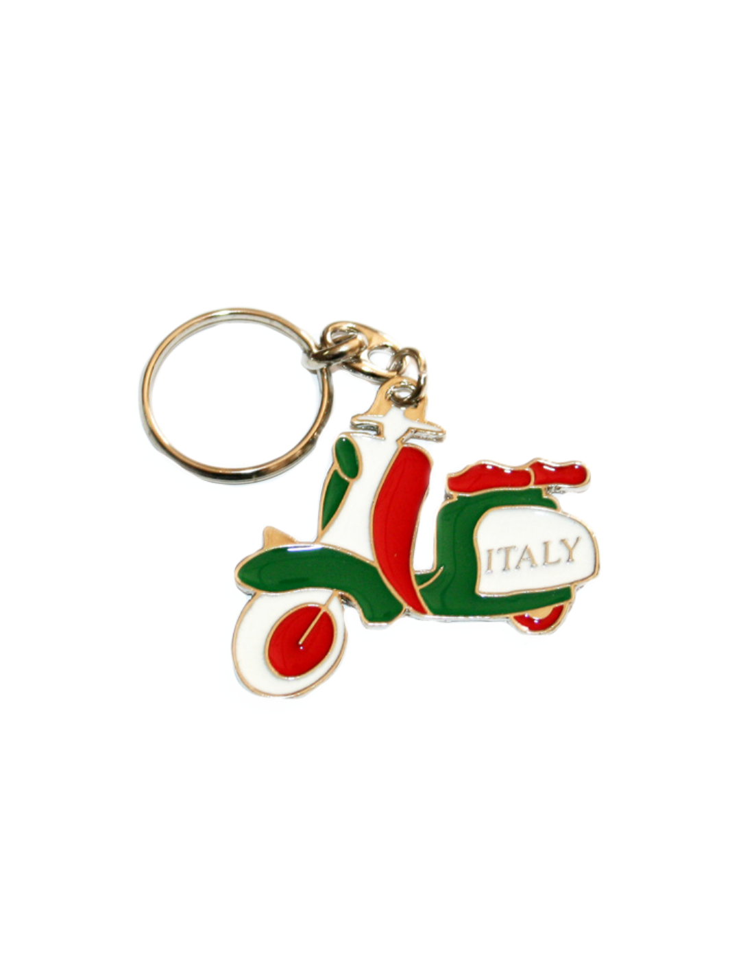 VESPA METALLO TRICOLORE KEYRING