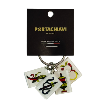 SCOPA BRISCOLA CARDS 4 ACES KEYRING