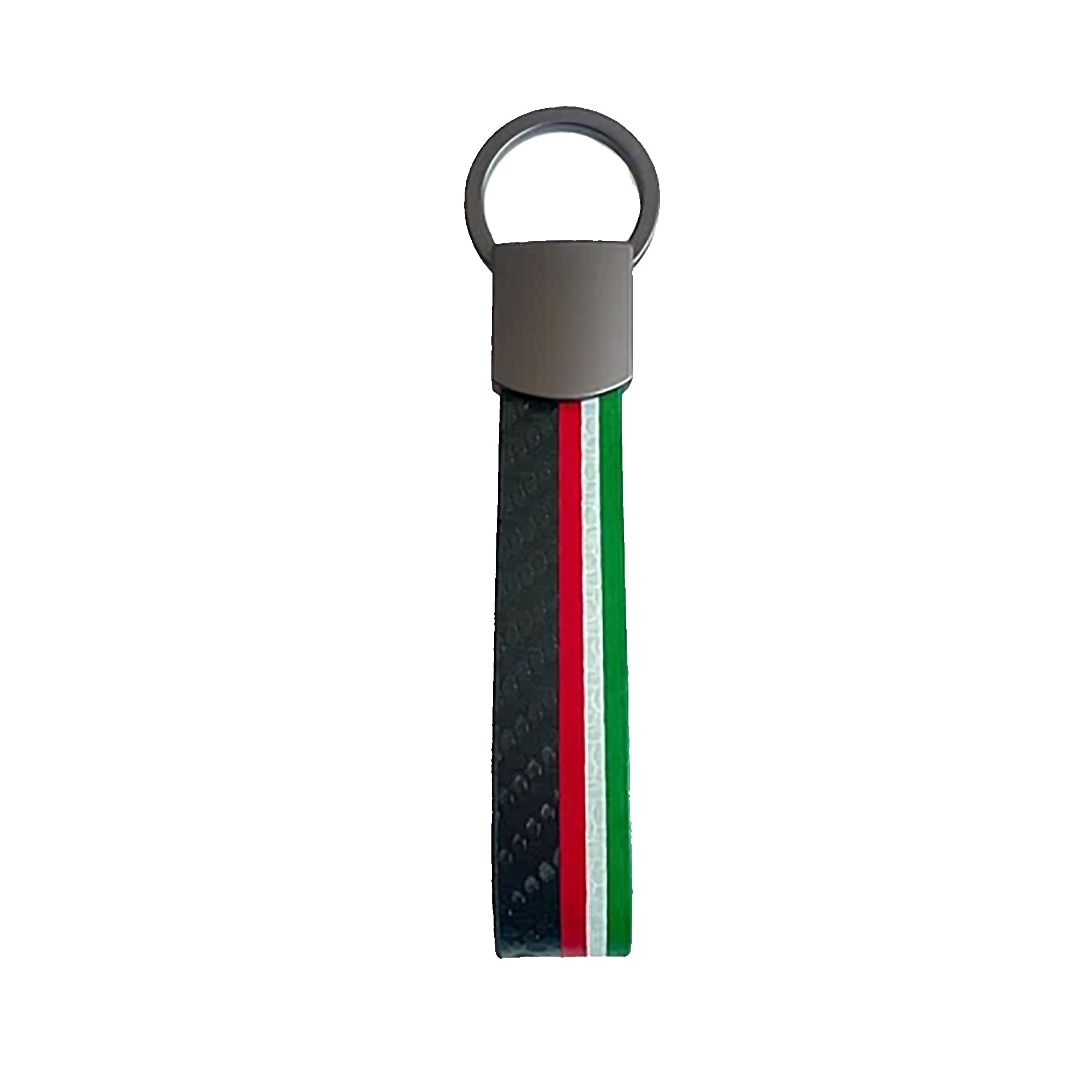 ITALIA TRICOLORE CARBON KEYRING