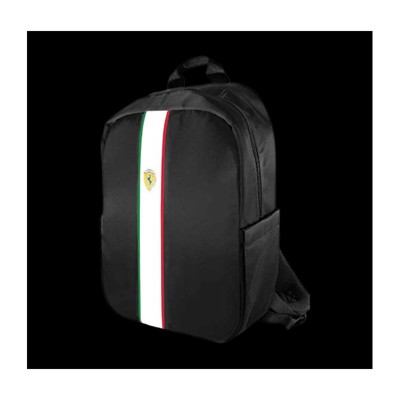 FERRARI BACKPACK PISTA WITH USB CONNECTOR BLACK