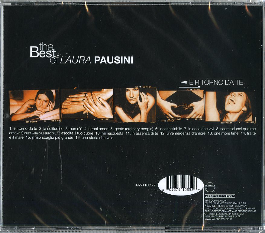 LAURA PAUSINI  - THE BEST OF E RITORNO DA TE