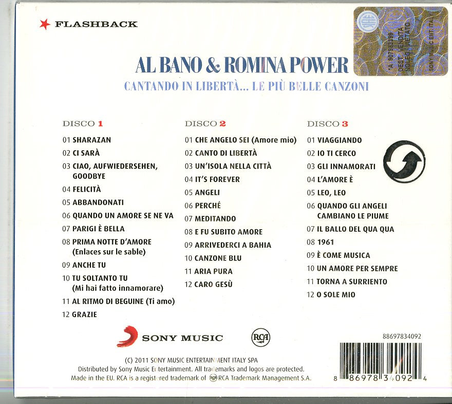 AL BANO E ROMINA -  LE PIU BELLE CANZONI - 3cd