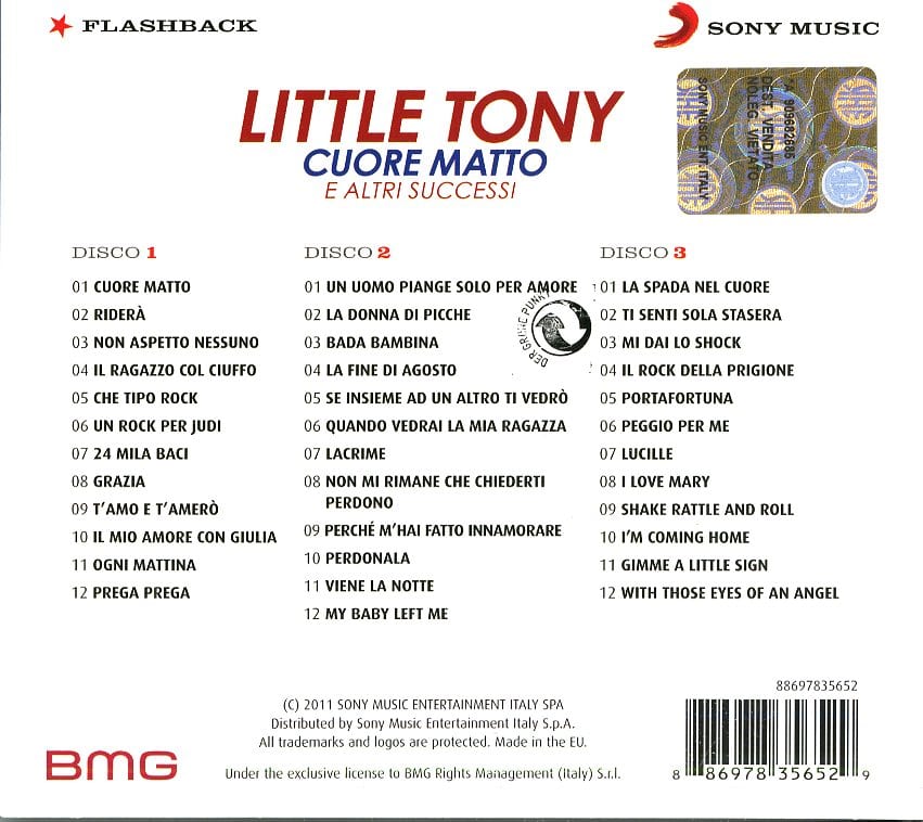 LITTLE TONY - CUORE MATTO E ALTRI SUCCESSI (3CD)