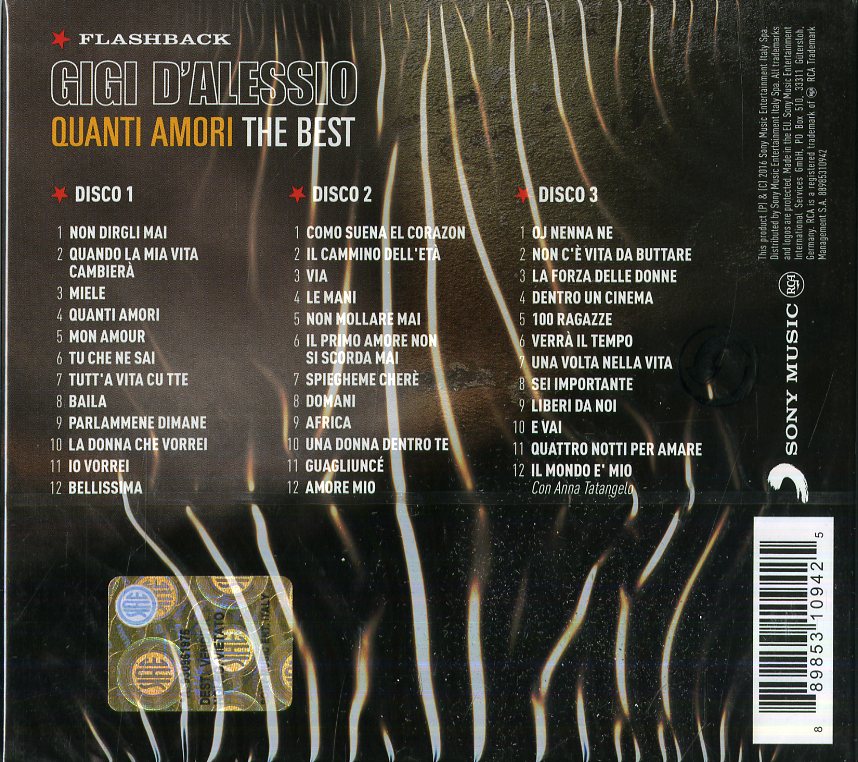 GIGI D'ALESSIO - I  SUCCESSI...QUANTI AMORI (3CD)