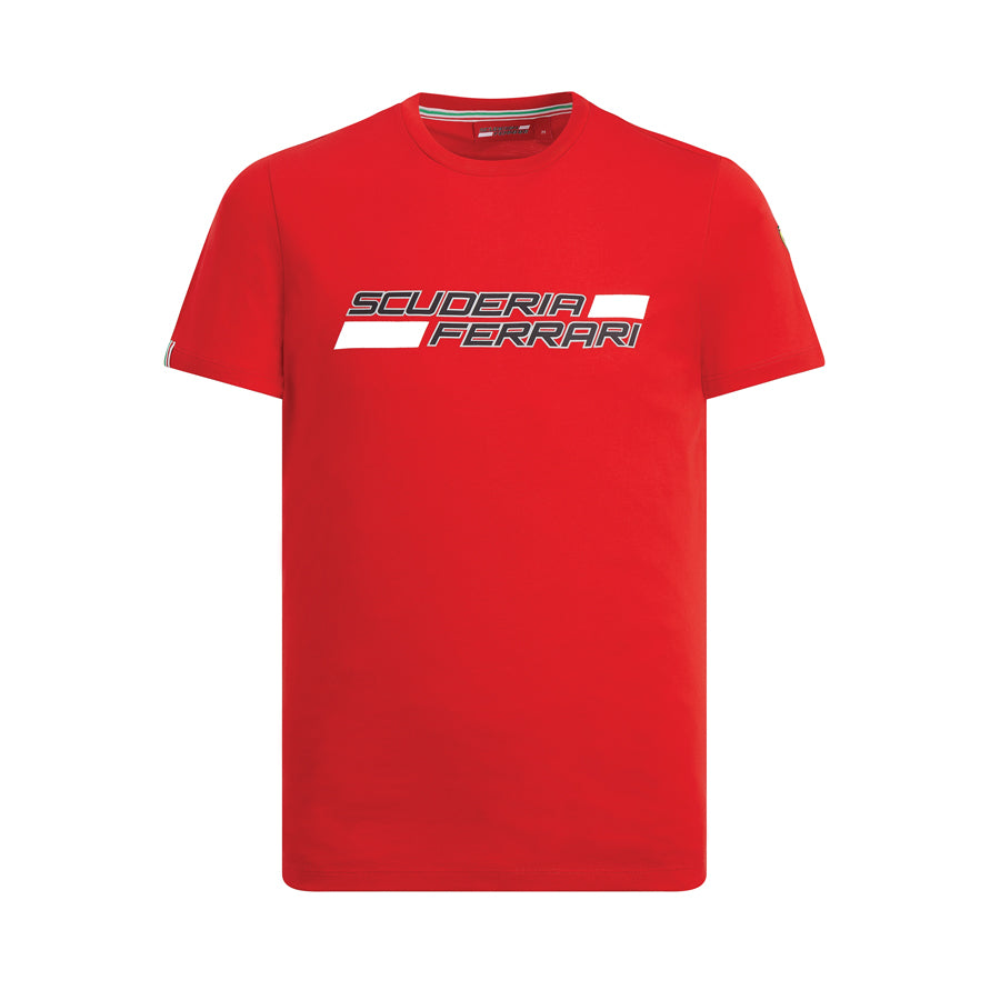 FERRARI MENS SCUDERIA LOGO TEE RED