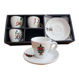 Scopa Briscola Italian Playing Cards - Espresso Cups 4 set
