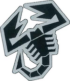 ABARTH STICKER PATCH SCORPIONE GR 70X80