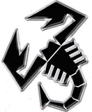 Abarth Adesivi 3D SCORPIONE NERO H 120MM