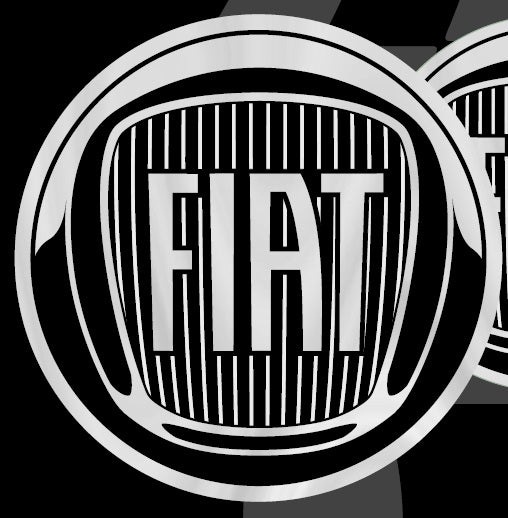 Fiat Adesivi 3D Logo 40mm - Black