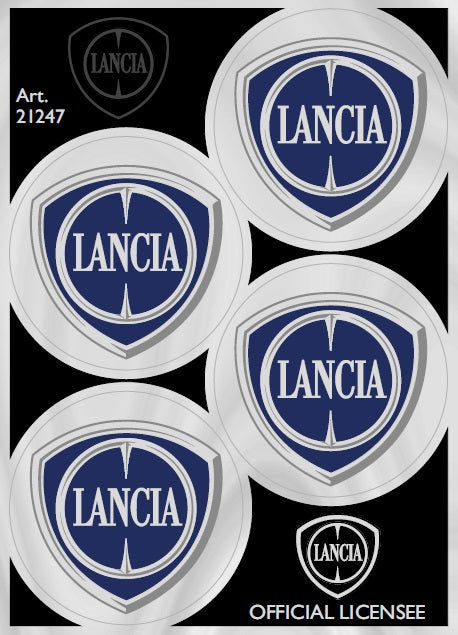 Lancia Adesivi Chrome Tabs 94X131mm 4 LOGHI