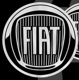 Fiat Adesivi 3D Logo 48mm - Black