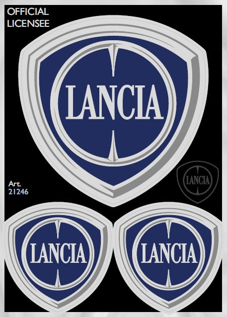 Lancia Adesivi Chrome Tabs 94X131mm 3 SCUDETTI
