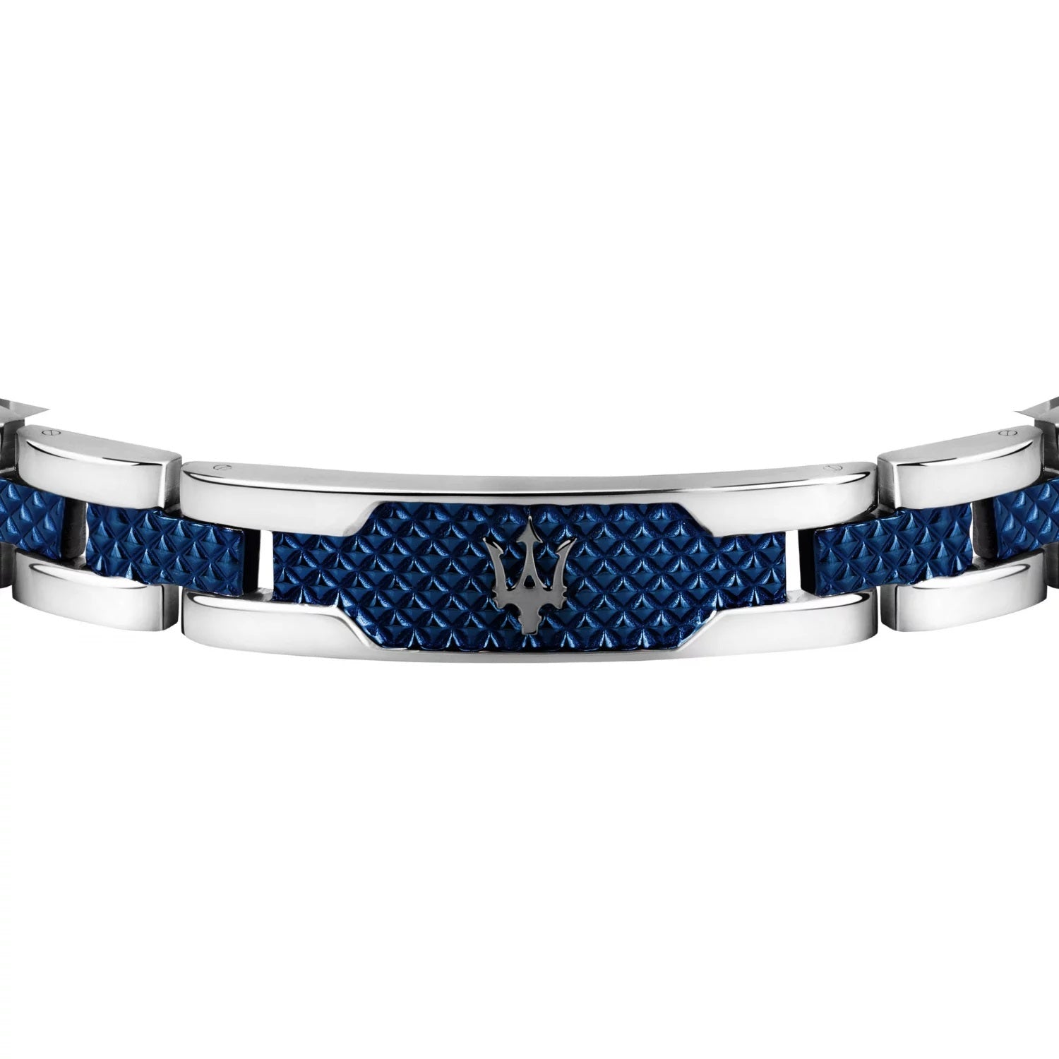 MASERATI JEWELS BRACELET STAINLESS STEEL / DARK GUNMETAL / BLUE
