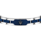 MASERATI JEWELS BRACELET STAINLESS STEEL / DARK GUNMETAL / BLUE
