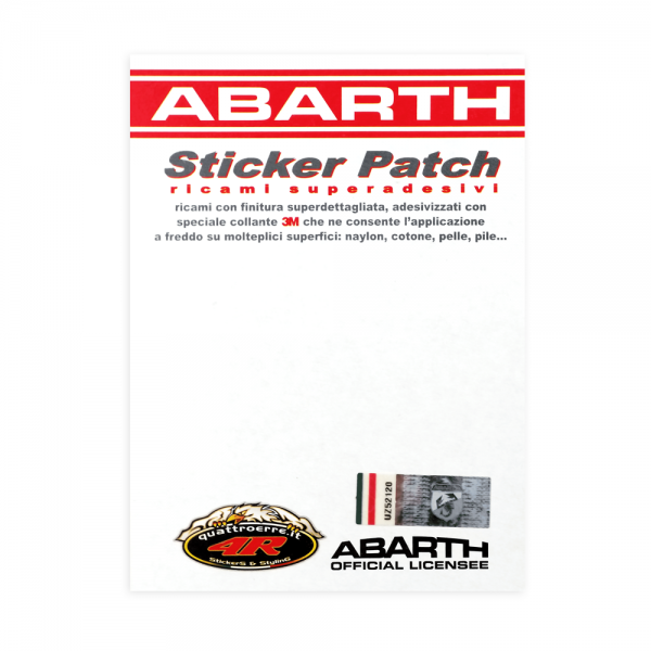 ABARTH STICKER PATCH LOGO cm 115x26