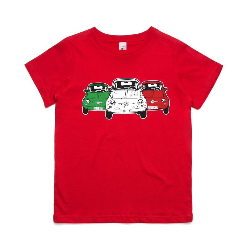 Fiat 500 Tricolore Kids Tee
