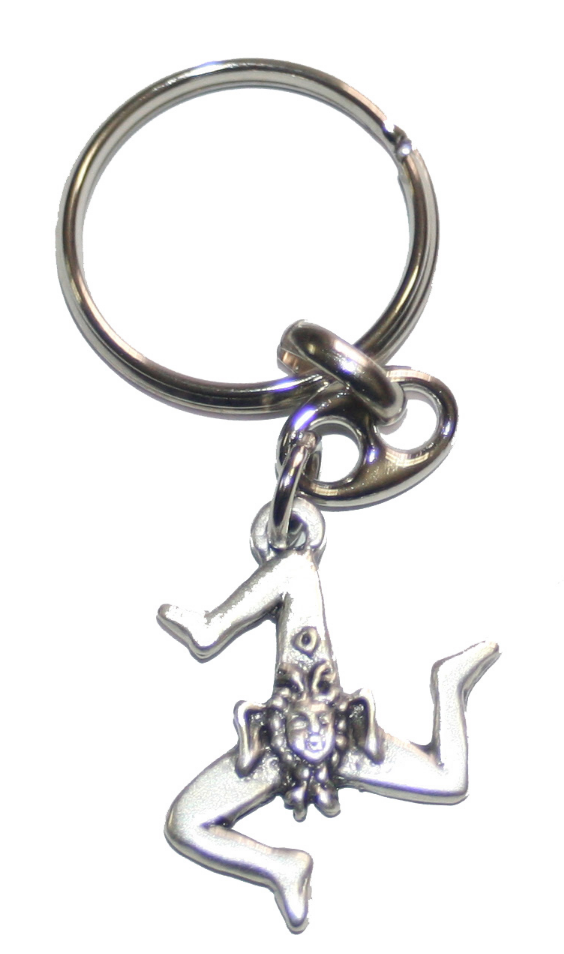 PORTACHIAVE keyring METALLO TRINACRIA