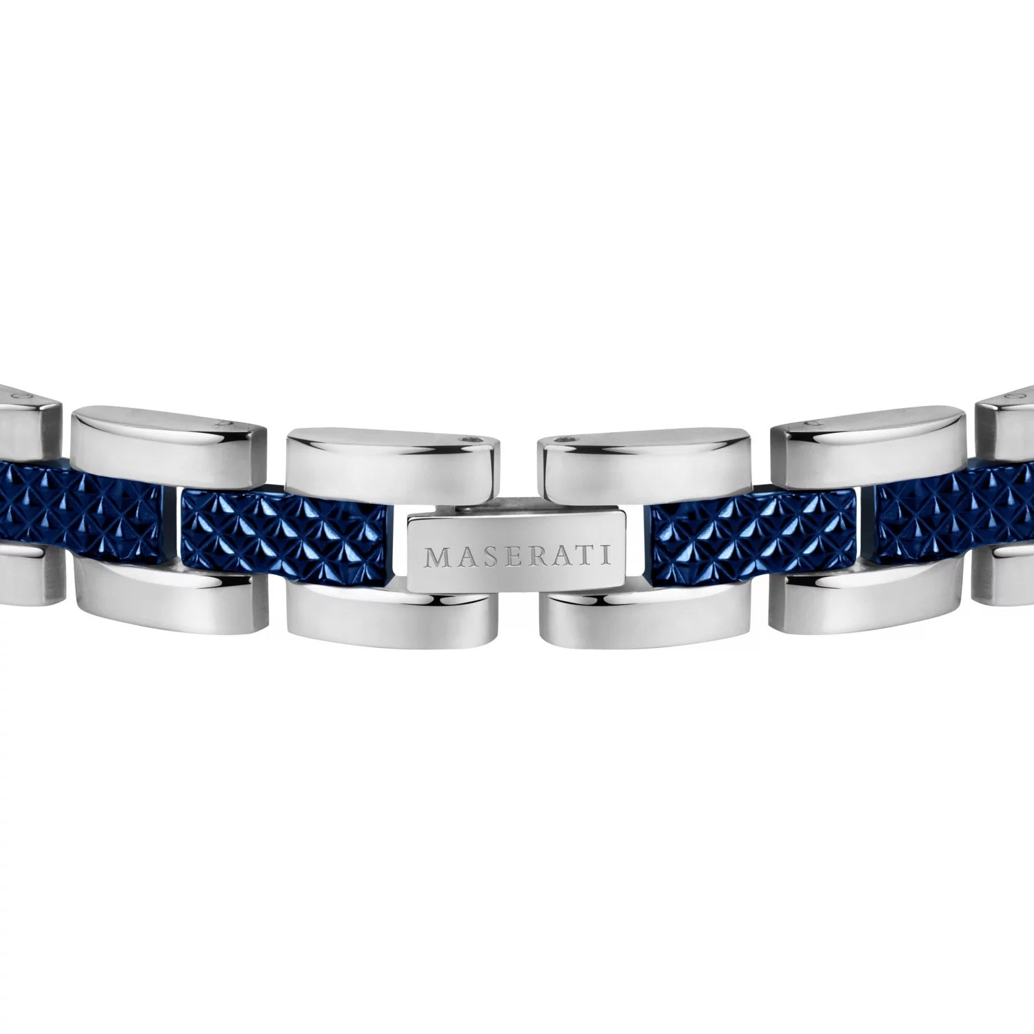 MASERATI JEWELS BRACELET STAINLESS STEEL / DARK GUNMETAL / BLUE