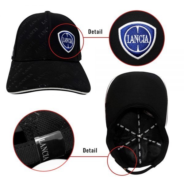 Lancia Cap Visiera Curva NERO