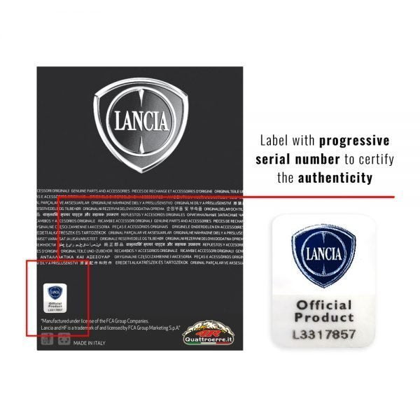 Lancia Adesivi Chrome Tabs 94X131mm 4 LOGHI