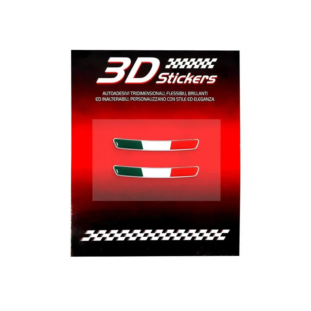 3D Sticker Italia per Leva del Cambio Alfa Giulia e Stelvio, Set da 2