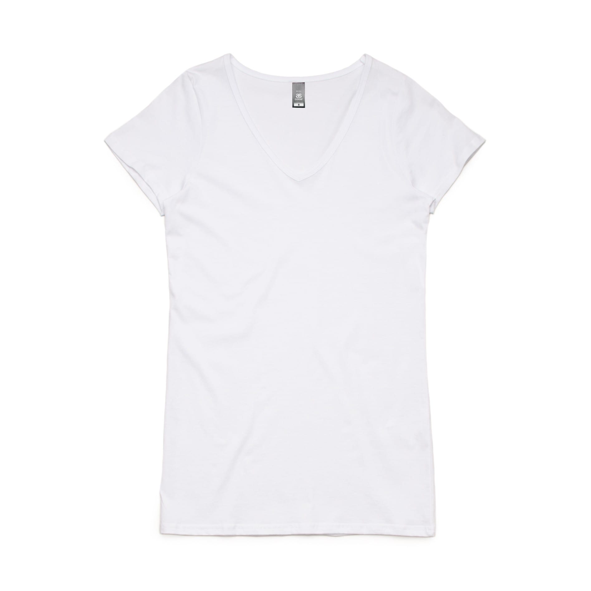 Wo's Bevel V-Neck Tee - 4010