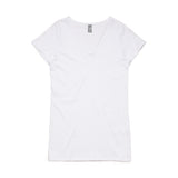 Wo's Bevel V-Neck Tee - 4010