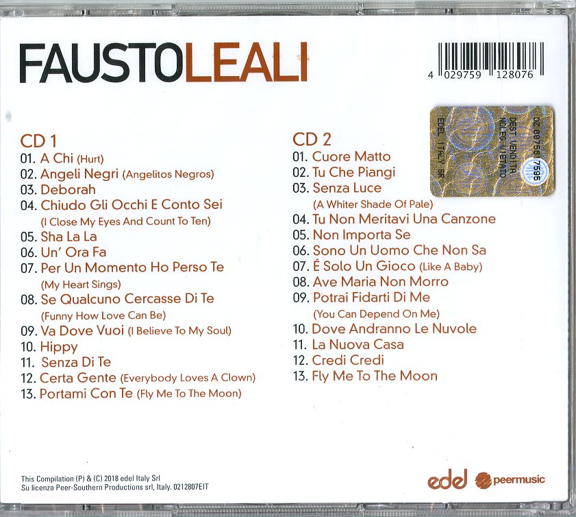 FAUSTO LEALI   - IL MEGLIO 2CD