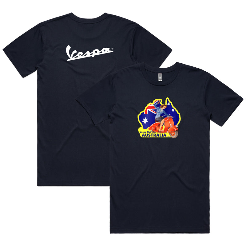 VESPA GIRL- MENS TEE