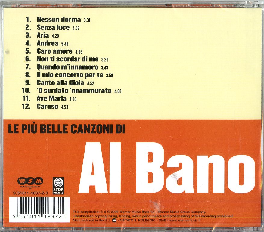 AL BANO - LE PIU BELLE CANZONI