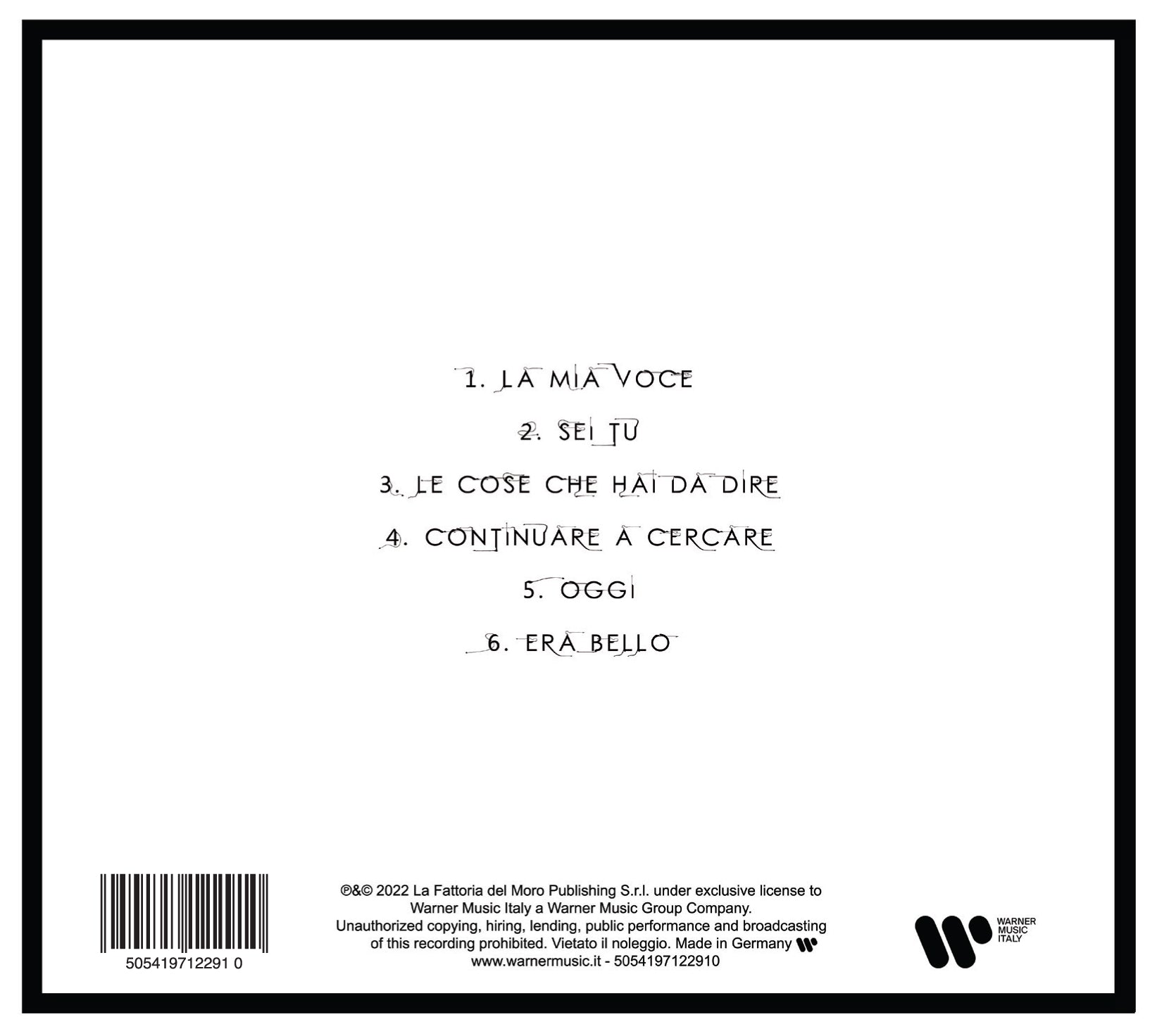 FABRIZIO MORO - LA MIA VOCE