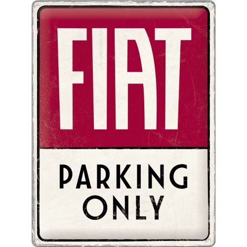 Large Sign: Fiat Parking Only
