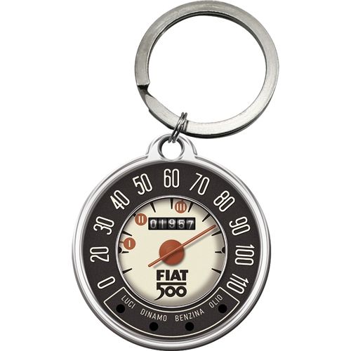 Keyring-round: Fiat 500