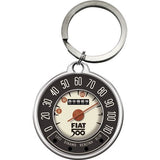 Keyring-round: Fiat 500