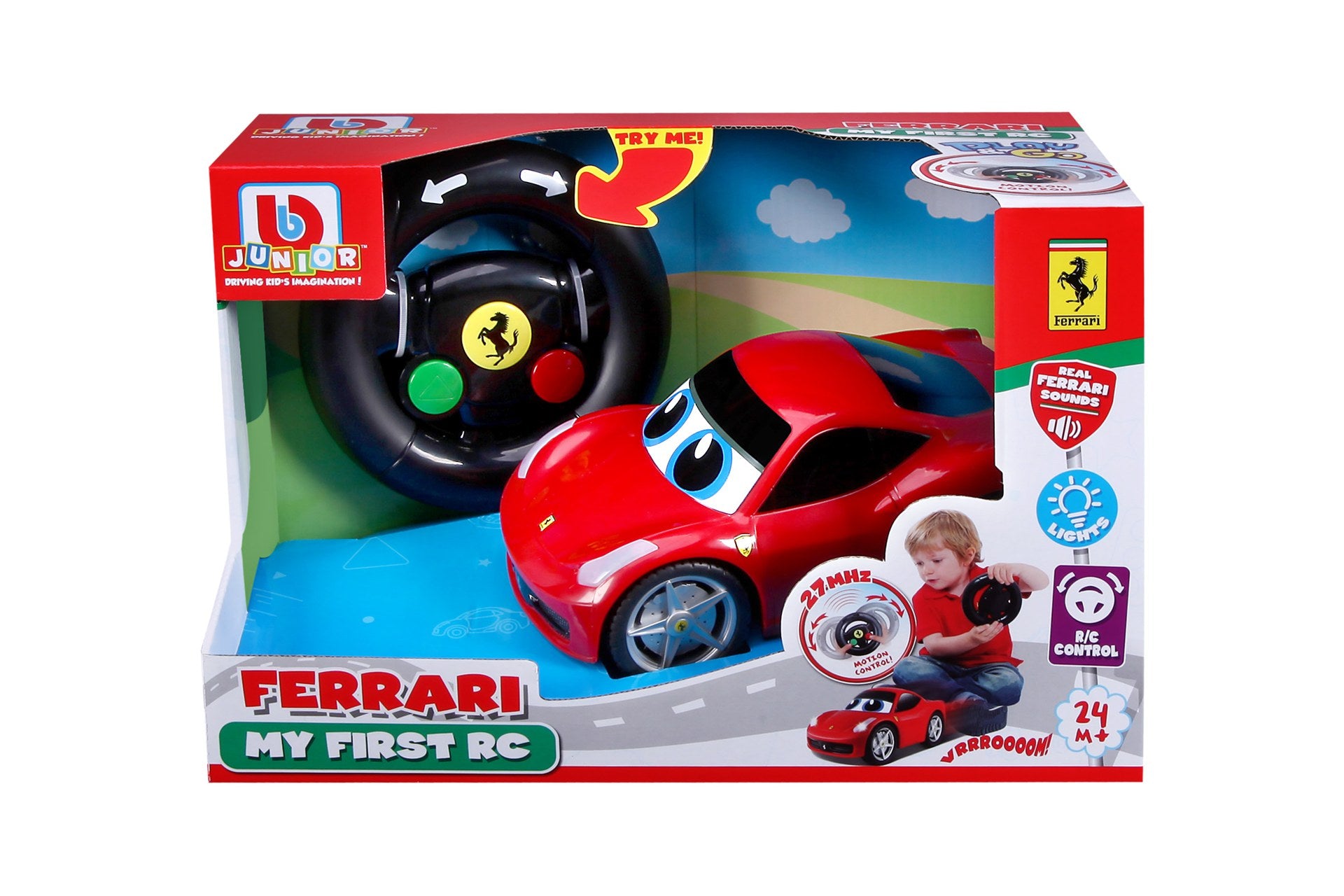 BBJ Ferrari My First R/C 458 Italia with Light & Sound